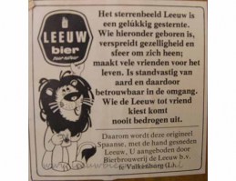 leeuw bier houten bord 04 achter